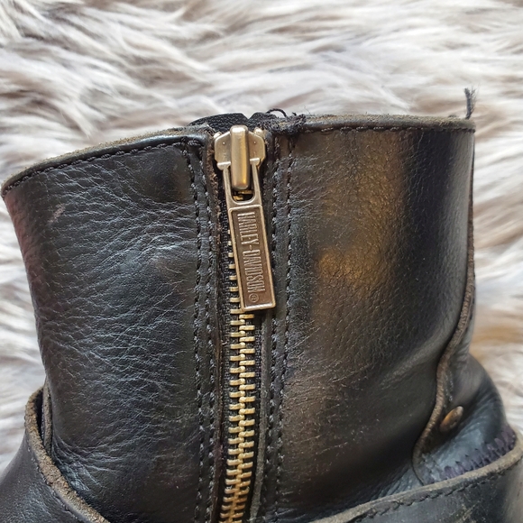 Men’s Harley Davidson Monterey Side Zip Up Boots 95002 - Picture 12 of 17